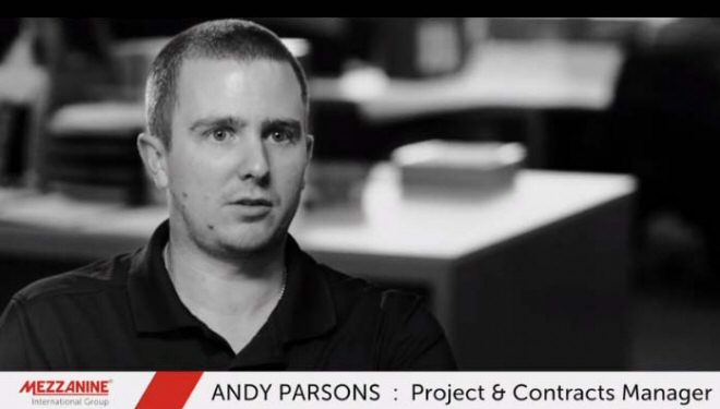 Andy Parsons, Projects & Contracts Manager, Mezzanine International Group